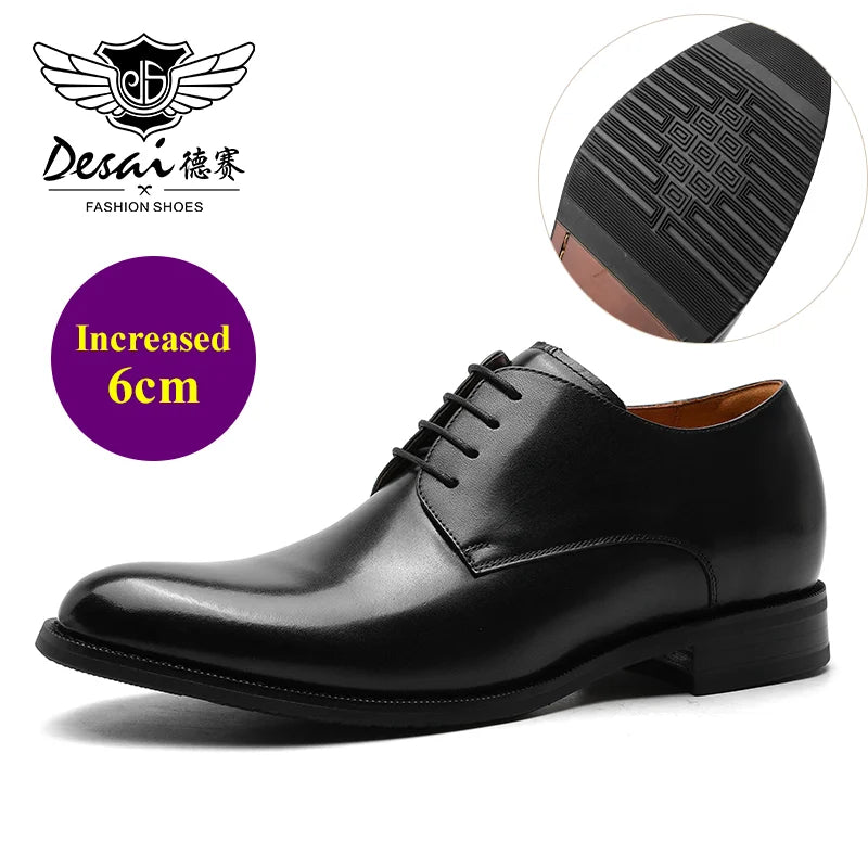 Desai Genuine Leather Derby Shoes Men business dress shoes For nan brand footwear Men's casual shoes classic Gifts