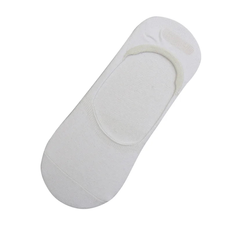 6 Pairs/Lot Men's Bamboo Breathable Invisible Socks Low Cut Casual Cotton Boat Non-Slip No Show High Quality Sock