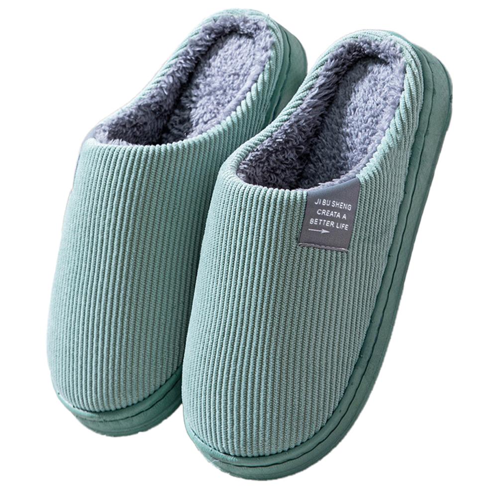 Winter Warm Fur Slippers Men Women Couples House Non Slip Soft Shoes Comfort Flat Heel Home Indoor Bedroom Plush Slippers