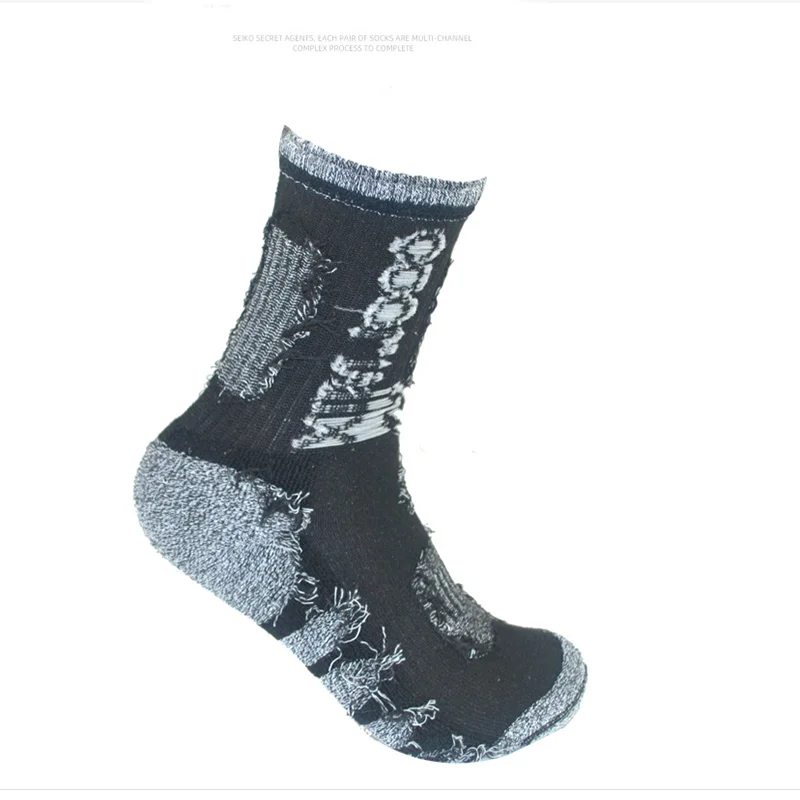 3 Pairs Set Winter Professional Men Sports Sock Outdoor Keep Warm Cycling Running Hiking Skiing Thermal Spring Men Crew Socks