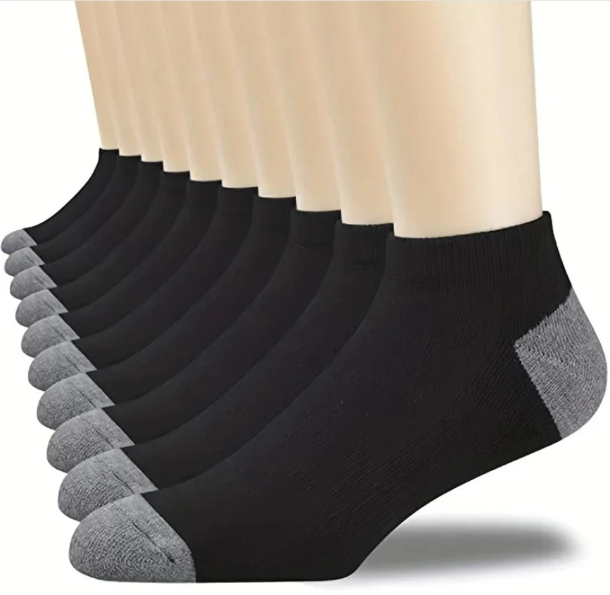 5 pairs of breathable cotton sports socks men's bamboo fiber spring, summer and autumn men's socks sweat deodorant business sock