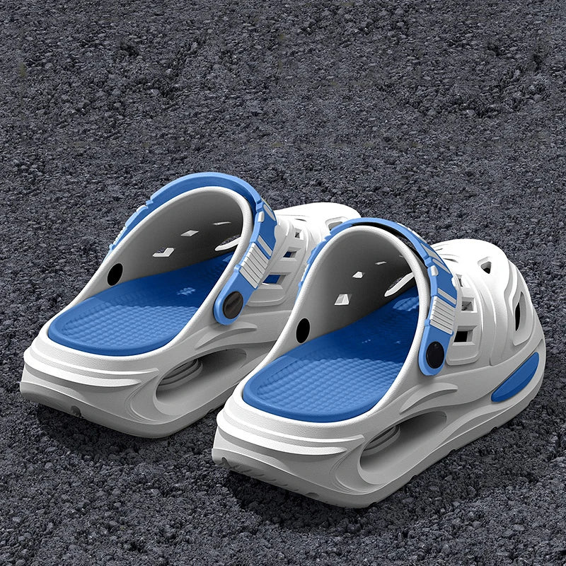 Smile Men's And Women's Cave Shoes Fashion Breathable Sandals With Removable Insoles Non-slip Cushioned Thickened Soft Slippers