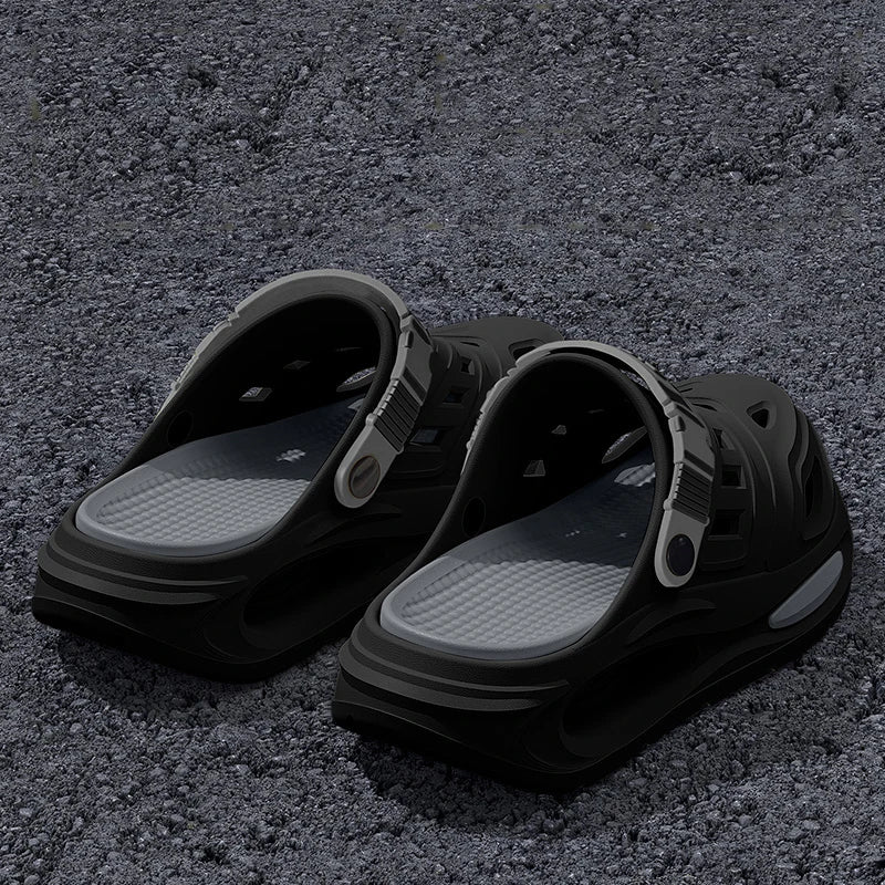 Smile Men's And Women's Cave Shoes Fashion Breathable Sandals With Removable Insoles Non-slip Cushioned Thickened Soft Slippers