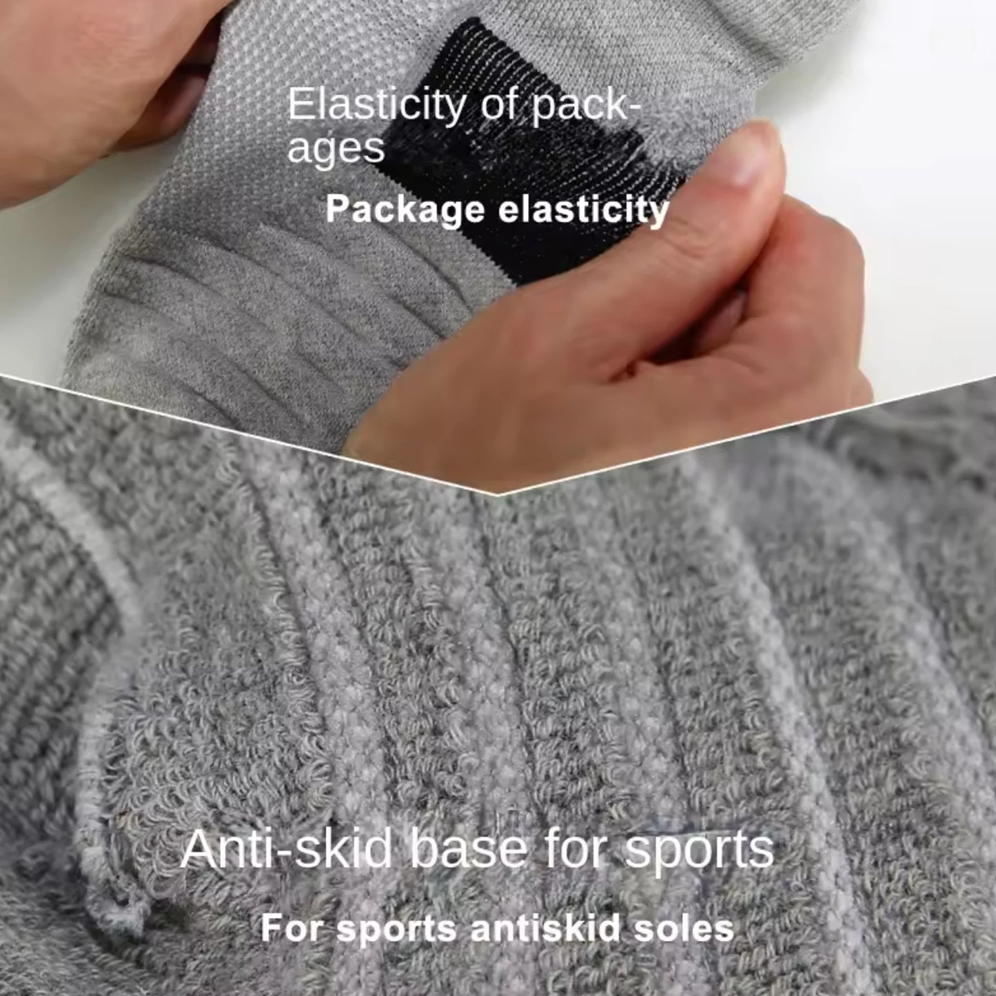 6/12Pairs Breathable Mesh Athletic Terry Socks Cushioned Moisture-managing and Durable Reduces Foot for Running Hiking & Sports