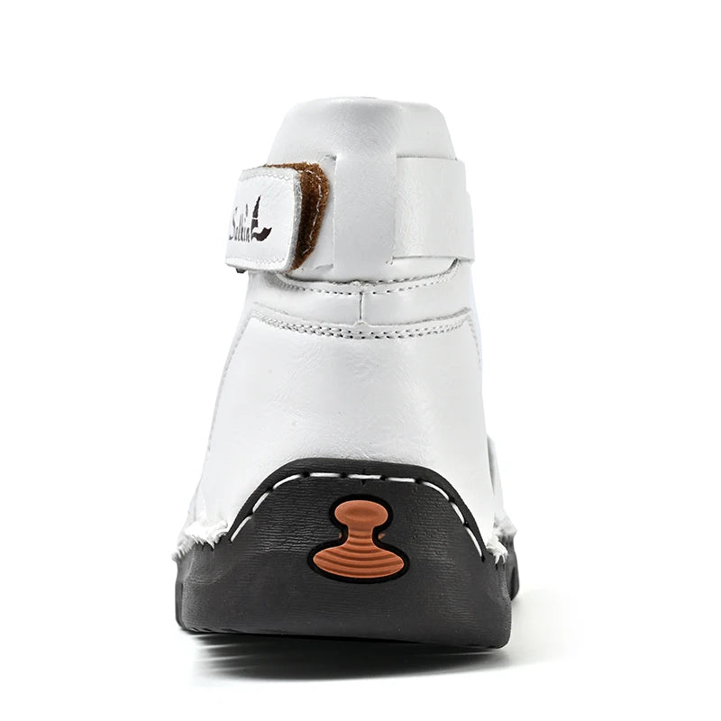 Handmade Leather Men's Boots Breathable Booties Casual Leather Shoes Man Outdoor Design Sneakers For Men Ankle Boots Boats