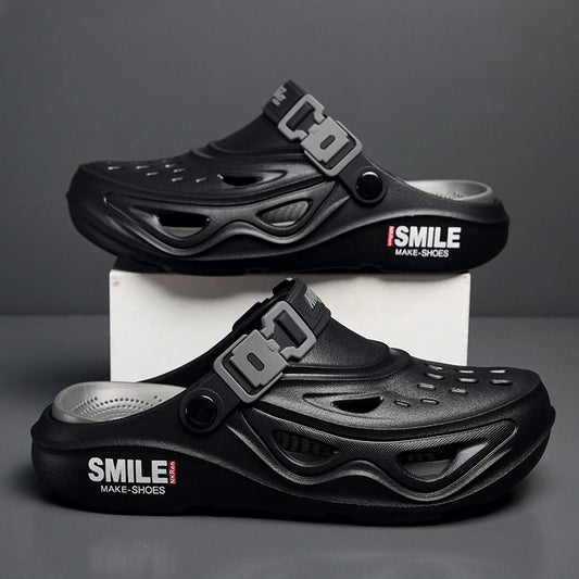 Spring Summer New Men's Outdoor Sandals Clogs Beach Comfortable Slippers Slides Men Casual Water Garden Shoes Male Beach Sandals