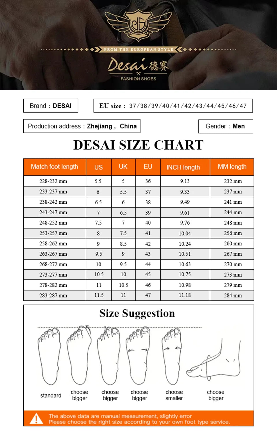 Desai Genuine Leather Derby Shoes Men business dress shoes For nan brand footwear Men's casual shoes classic Gifts
