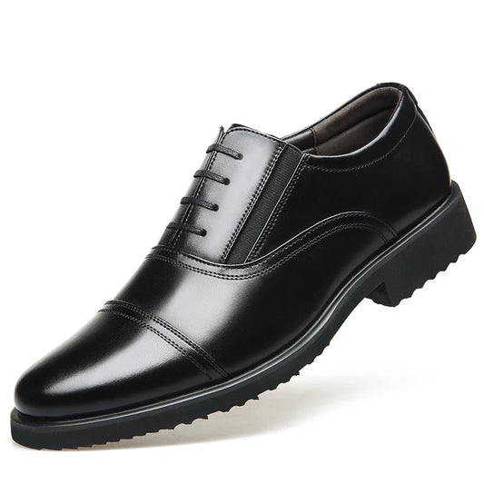 Men's casual leather shoes, business casual shoes, formal fashion, banquet flat shoes, size 50 men's shoes