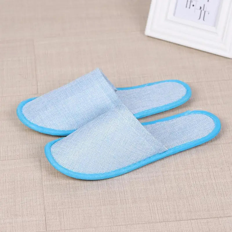 New Casual Unisex Indoor Home Slippers Cotton linen Soft Slippers Autumn Winter Flip Slops Women Men Linen Slides Slippers