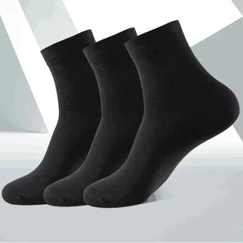 5 pairs of breathable cotton sports socks men's bamboo fiber spring, summer and autumn men's socks sweat deodorant business sock