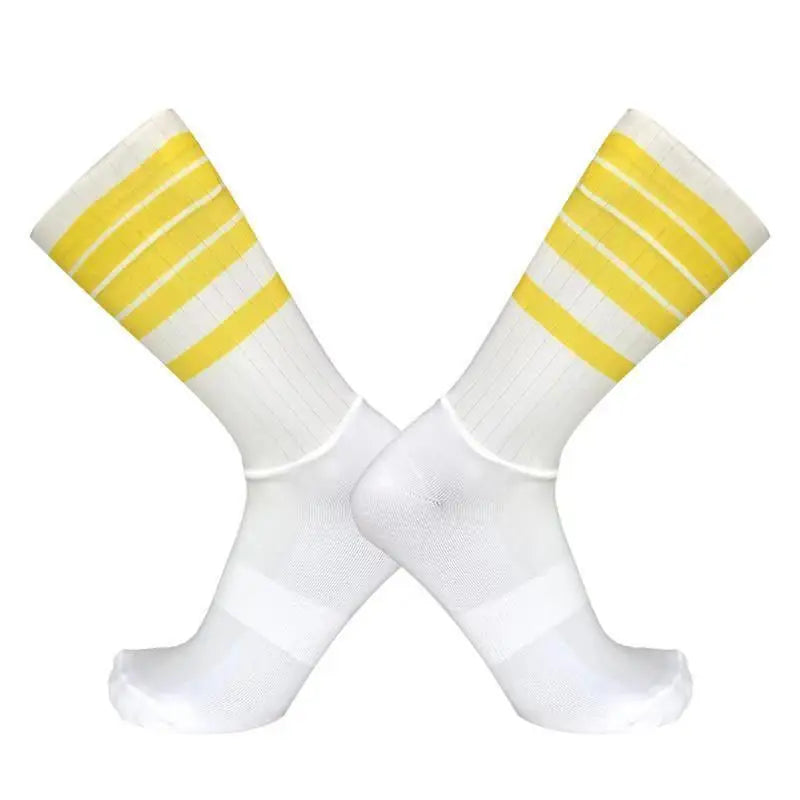 Cycling Slip Anti Silicone Summer Whiteline Aero Socks Socks Men Bicycle Sport Running Bike Socks Calcetines 2024 new socks
