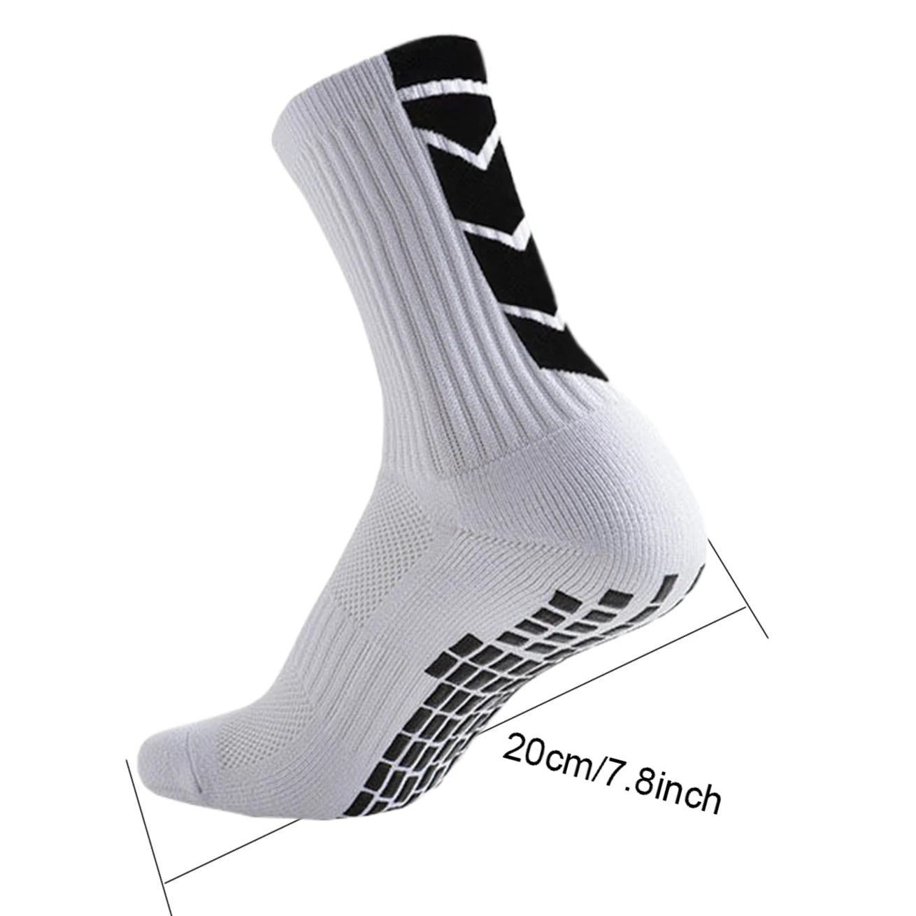 4Pair Shockproof Non-Slip Grip Socks for Men Women Football Basketball Baseball Rugby Soccer Cycling Running Hiking Tennis