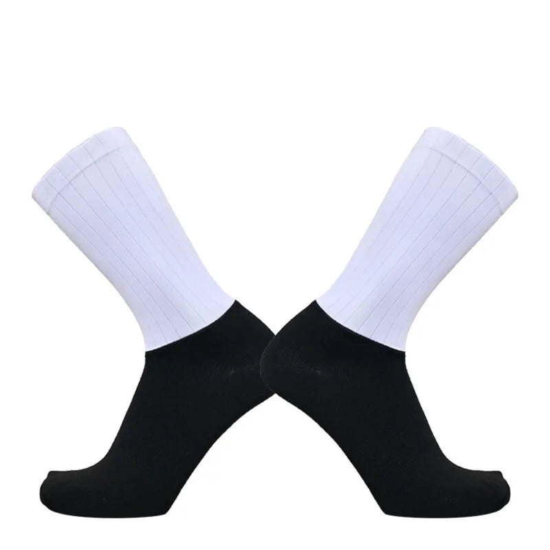 Cycling Slip Anti Silicone Summer Whiteline Aero Socks Socks Men Bicycle Sport Running Bike Socks Calcetines 2024 new socks