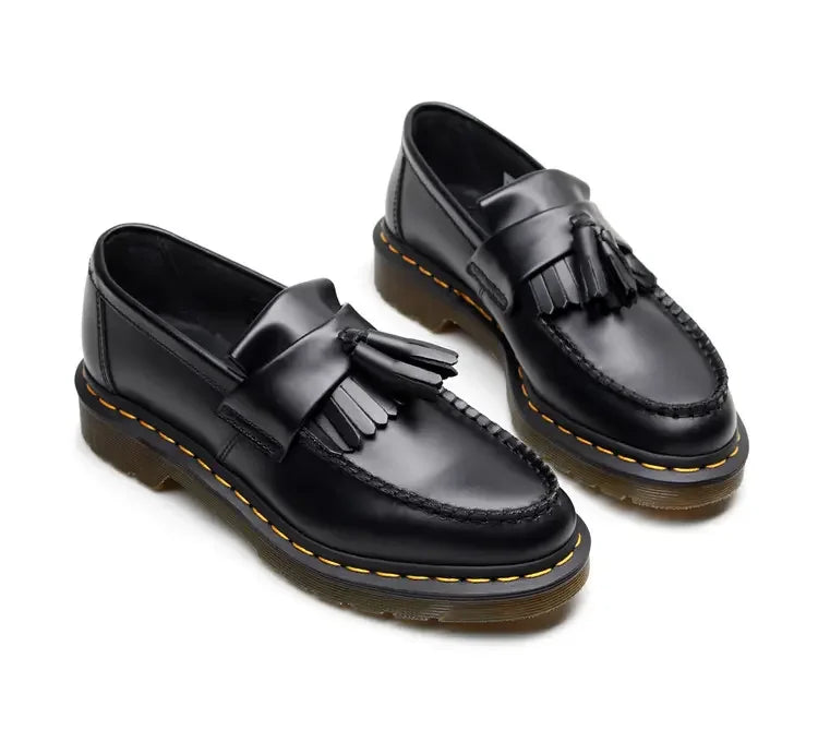 Four-season Men's Flat Low-top Large-sized Shallow-mouth Form-fitting Business-style Fashionable Lace-up Leather Formal Shoes