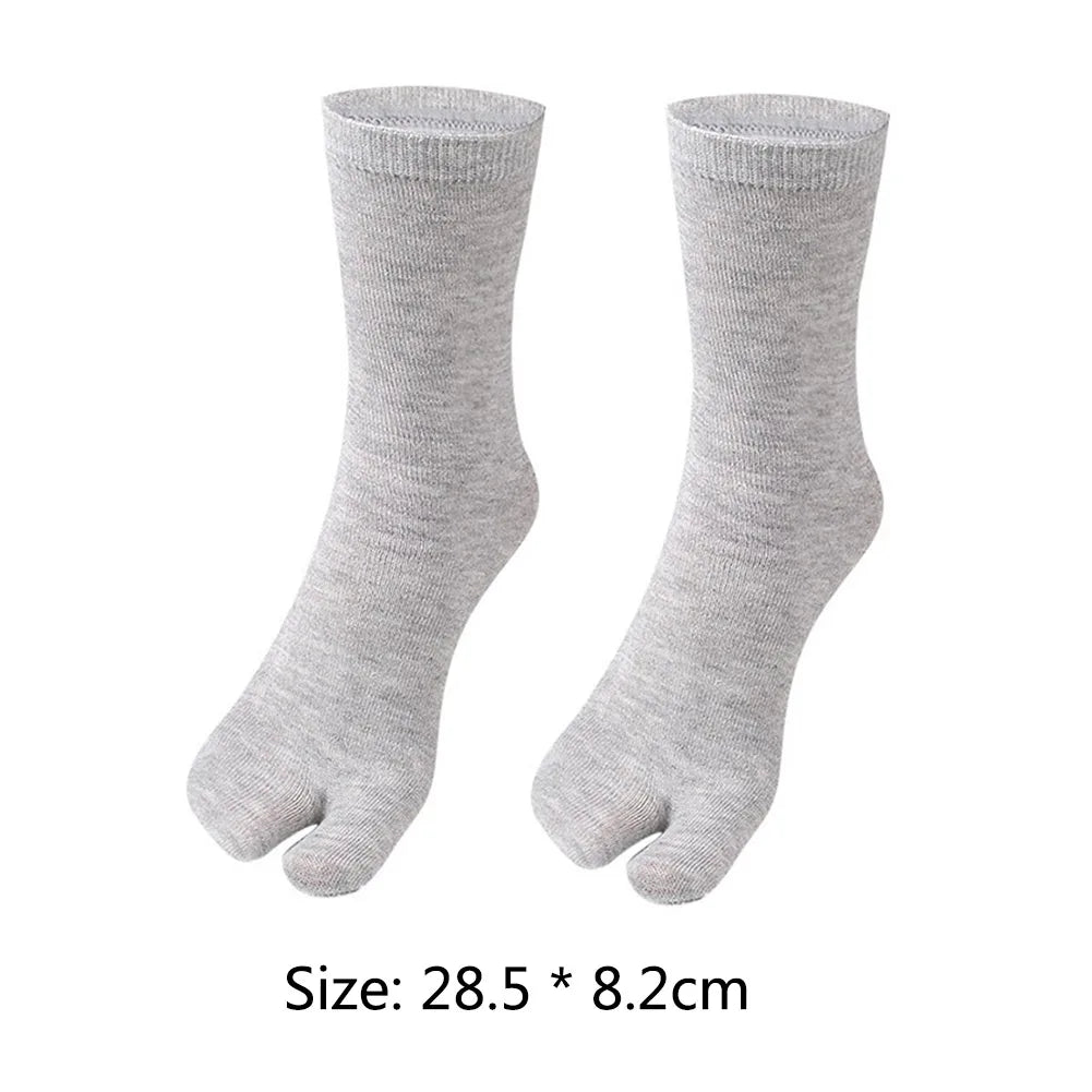 Fashion Japanese Style Tabi Toe Socks for Men Women Summer Fiber Two Finger Socks Kimono Flip Flop Sandal Split Tabi Toe Sock
