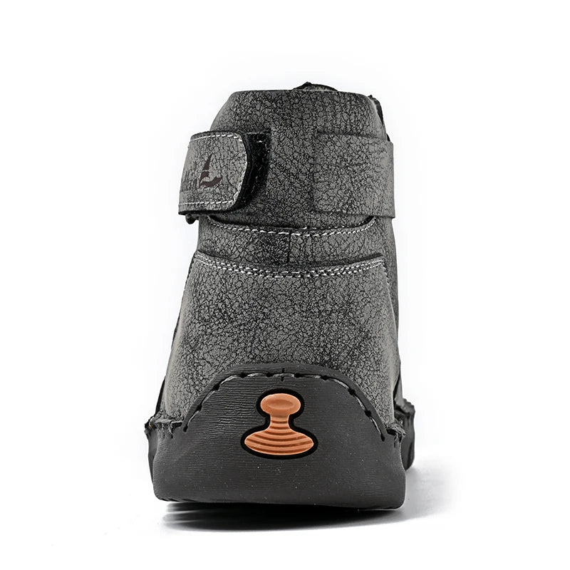 Handmade Leather Men's Boots Breathable Booties Casual Leather Shoes Man Outdoor Design Sneakers For Men Ankle Boots Boats