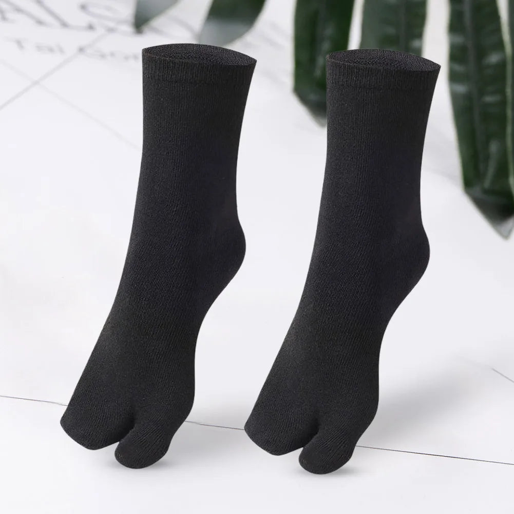 Fashion Japanese Style Tabi Toe Socks for Men Women Summer Fiber Two Finger Socks Kimono Flip Flop Sandal Split Tabi Toe Sock