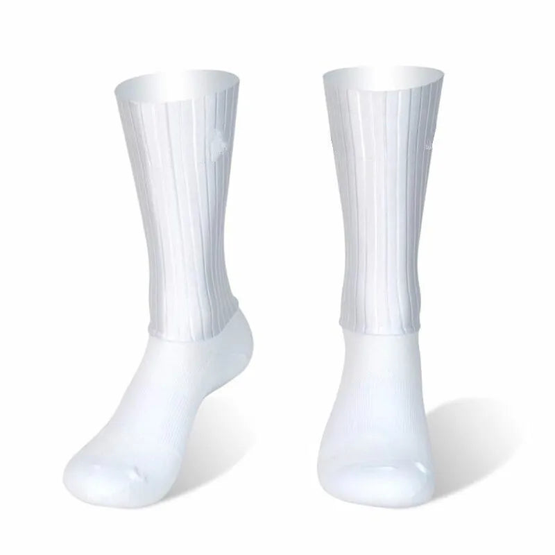 Cycling Slip Anti Silicone Summer Whiteline Aero Socks Socks Men Bicycle Sport Running Bike Socks Calcetines 2024 new socks