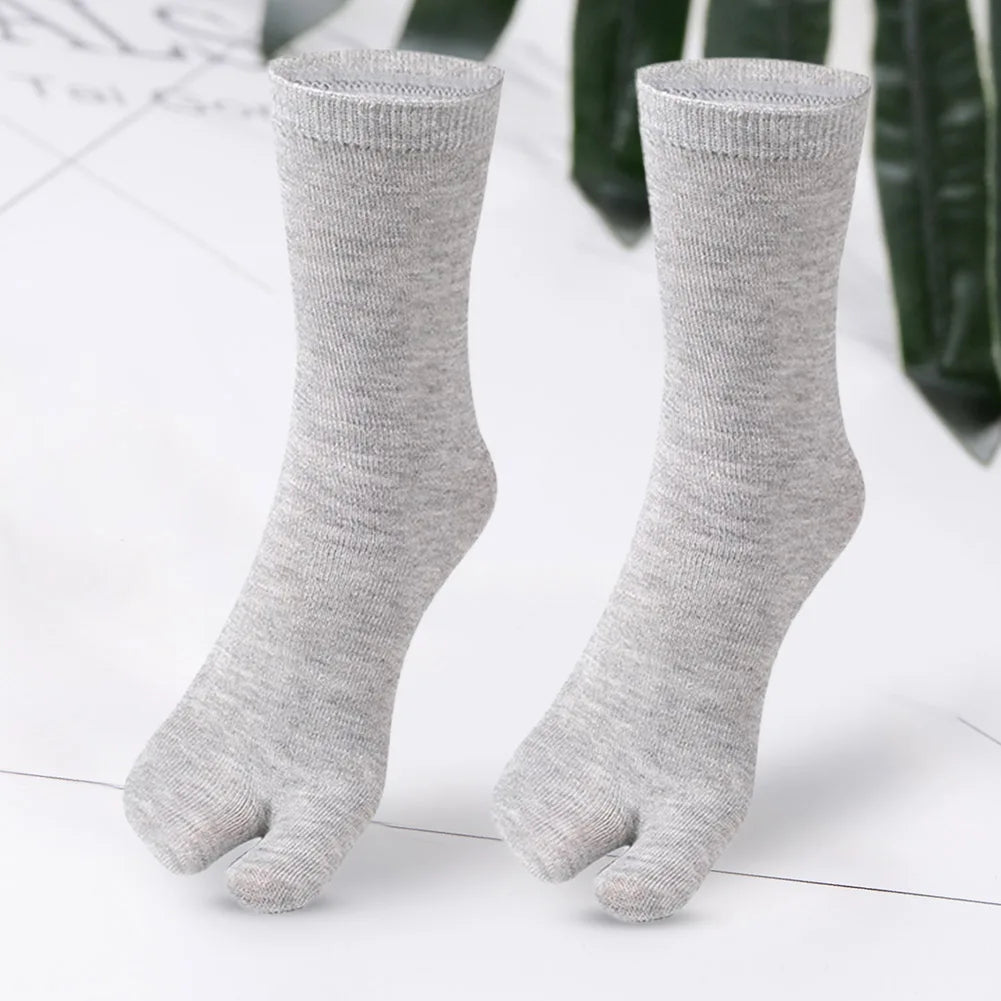 Fashion Japanese Style Tabi Toe Socks for Men Women Summer Fiber Two Finger Socks Kimono Flip Flop Sandal Split Tabi Toe Sock