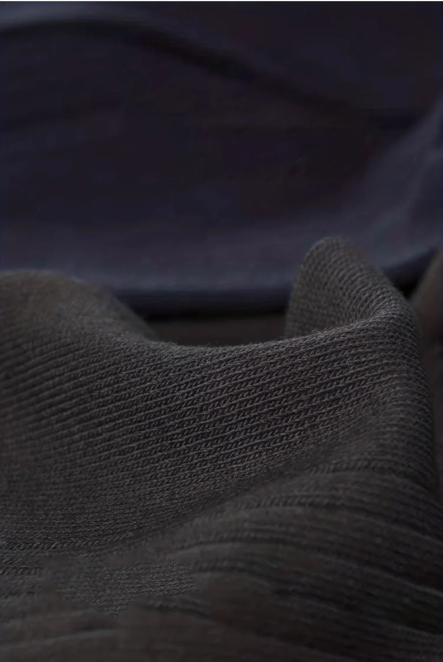 6 Pairs of Men's Pure Color Vertical Pattern Mid-Calf Socks, Versatile Black Socks for Business All Seasons, Breathable