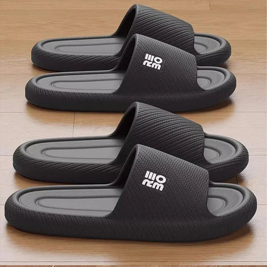 Summer Fashion Slippers Men Shoes Comfortable Slippers For Men Home Flat Sandals Flip Flops Couples Bathroom Indoor Slides
