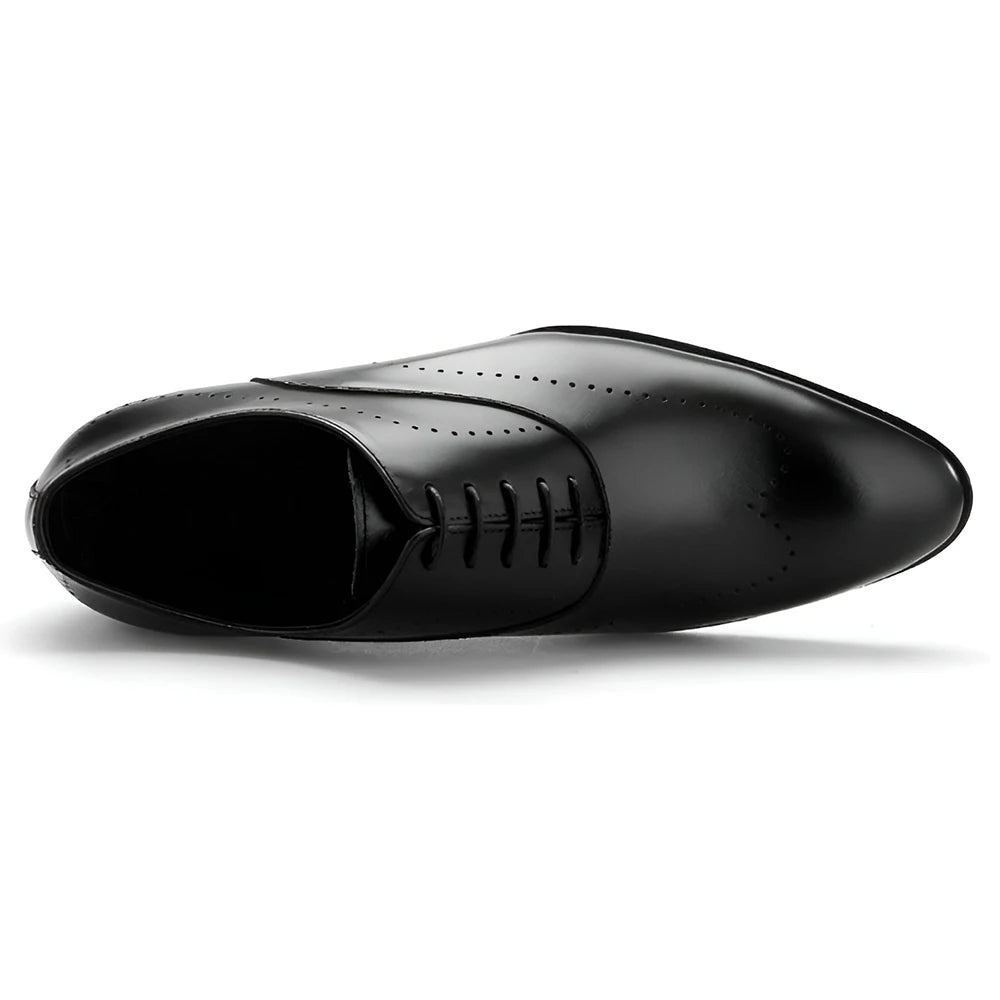 Handmade Oxford Dress Shoes Full-Grain Leather for Men Daily Business Shoes