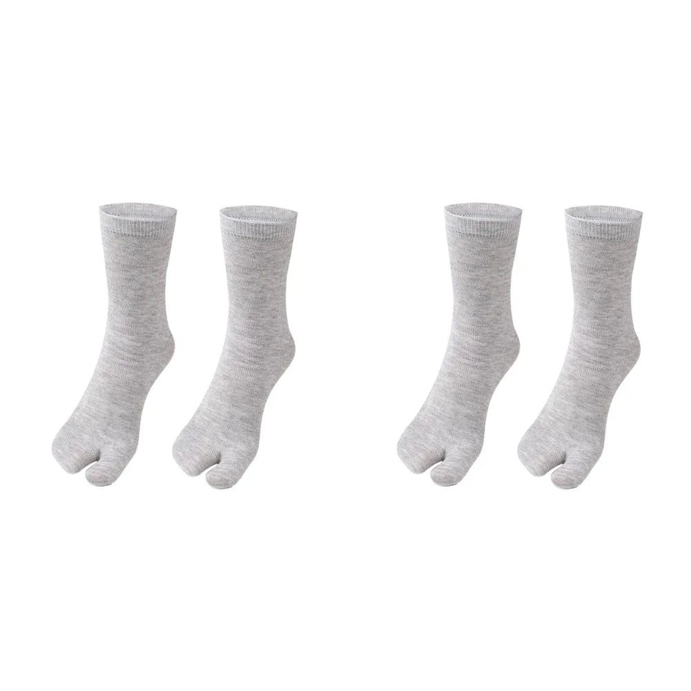 Fashion Japanese Style Tabi Toe Socks for Men Women Summer Fiber Two Finger Socks Kimono Flip Flop Sandal Split Tabi Toe Sock