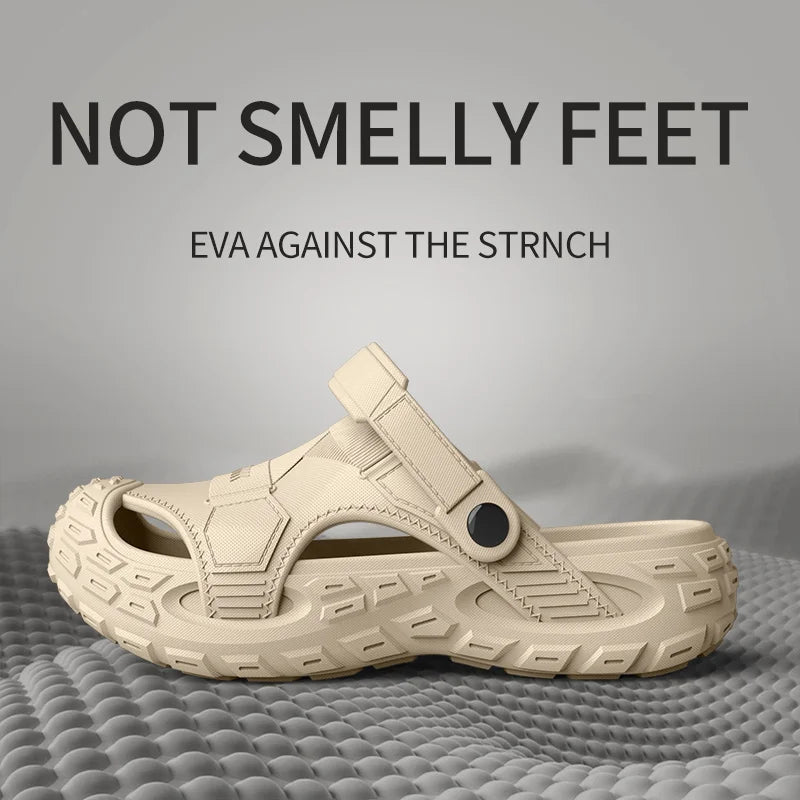 Men's Outdoor Summer Wearable Clog Shoes Anti-Slip Breathable Odor-Resistant Slip-Resistant Sandals