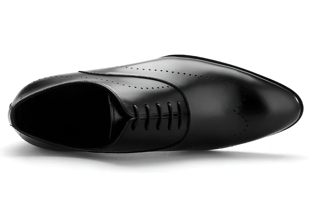 Handmade Oxford Dress Shoes Full-Grain Leather for Men Daily Business Shoes