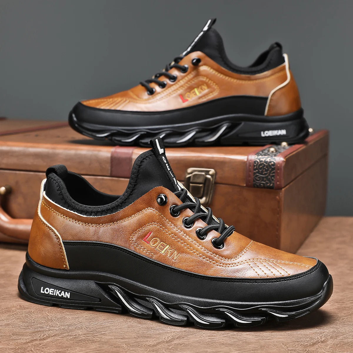 2025 New Men's Leather Shoes - Durable, Comfortable, Breathable & Stylish