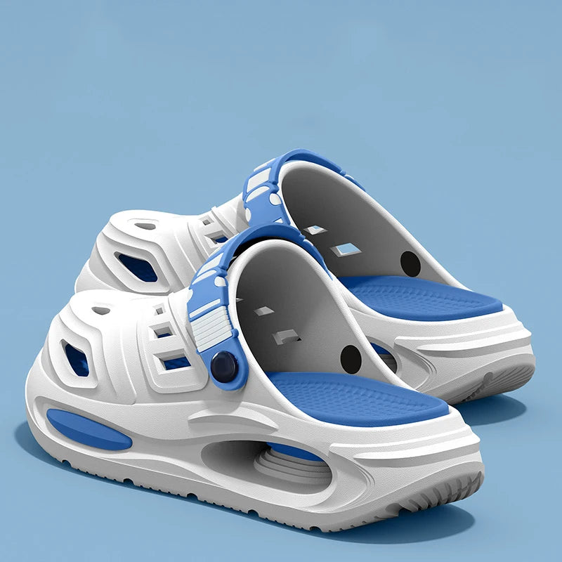 Smile Men's And Women's Cave Shoes Fashion Breathable Sandals With Removable Insoles Non-slip Cushioned Thickened Soft Slippers