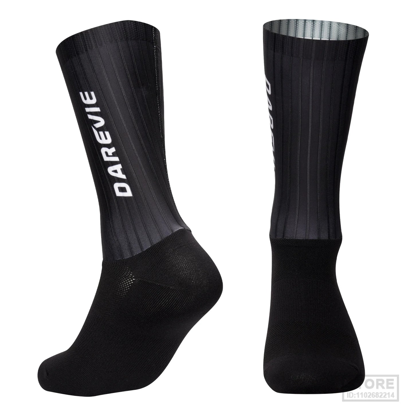Pro DAREVIE Cycling Socks Aero Sock High Speed Sports For Men Anti-slip Breathable Athletic Moisture Control