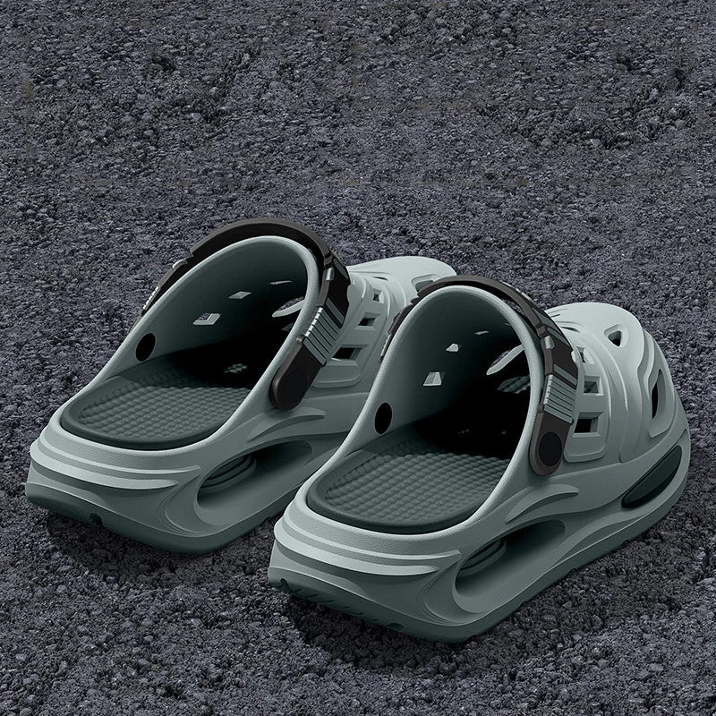 Smile Men's And Women's Cave Shoes Fashion Breathable Sandals With Removable Insoles Non-slip Cushioned Thickened Soft Slippers