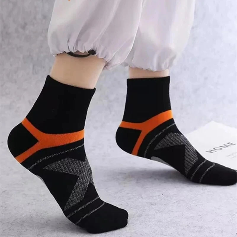 3 Pairs Men's Socks Hiking Black Sports Basketball Socks Casual Soft Running Summer Absorb Sweat Breathable Male Sokken Gifts