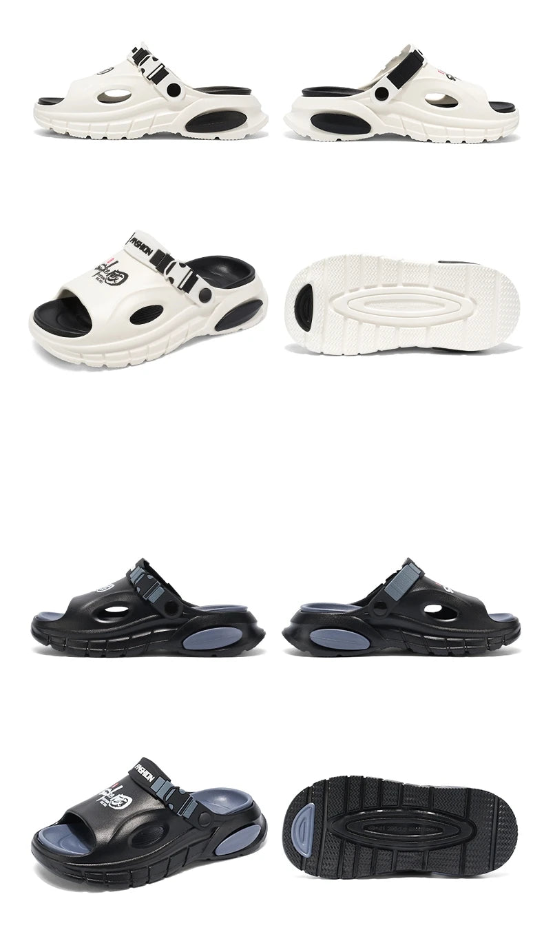 Spring Summer Men's Outdoor Slippers Beach Clogs Sandals Soft Comfortable Slides Mens Casual Water Garden Shoes Male Slippers