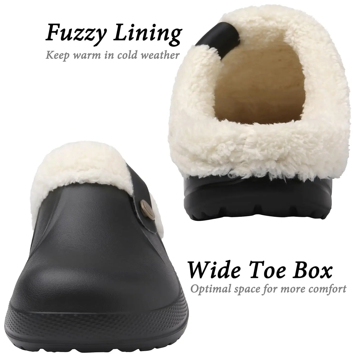 Asgard Winter Fur Furry Slippers For Men Outdoor Fashion Waterproof Plush Cotton Slippers Indoor Warm Cozy Non-slip Home Shoes