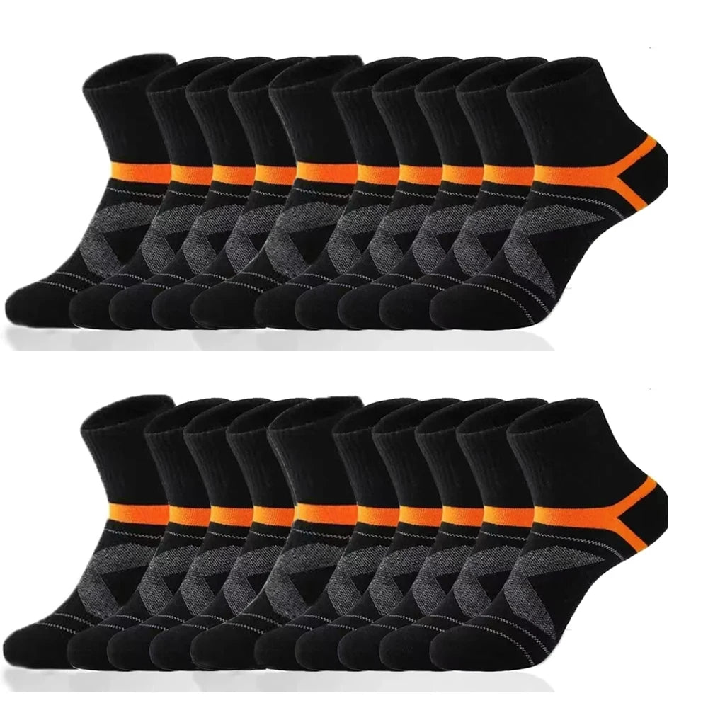 3 Pairs Men's Socks Hiking Black Sports Basketball Socks Casual Soft Running Summer Absorb Sweat Breathable Male Sokken Gifts