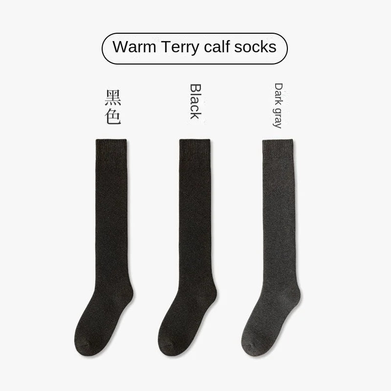 Winter 3Pairs/Lot 95% Pure Cotton Socks Men Business Dress Anti-bacterial Long Socks Soft Breathable Spring Tube Casual Sock