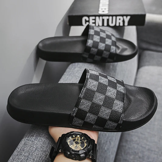 Men's Slippers 2025 Summer Outer Wear Men's Non-Slip Anti-Odor Casual Outdoor Beach Slippers