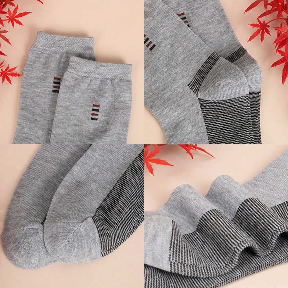 5 Pairs Men's Long Socks Soft Comfortable Wear-resistant Sturdy Casual Simple Fashion Black Large Szie Mid-calf Socks