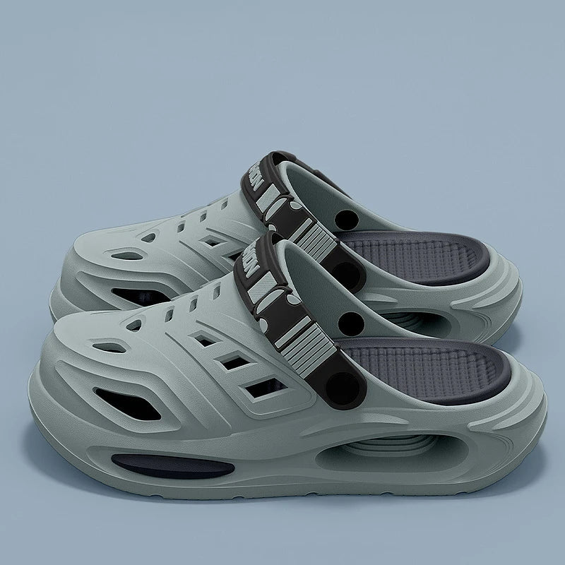 Smile Men's And Women's Cave Shoes Fashion Breathable Sandals With Removable Insoles Non-slip Cushioned Thickened Soft Slippers