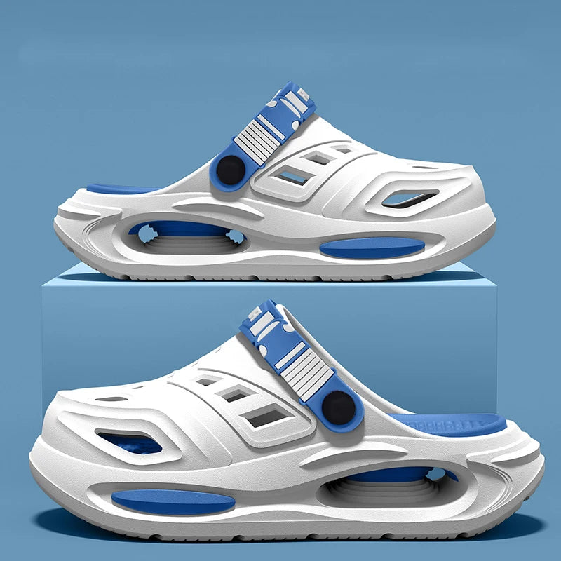 Smile Men's And Women's Cave Shoes Fashion Breathable Sandals With Removable Insoles Non-slip Cushioned Thickened Soft Slippers