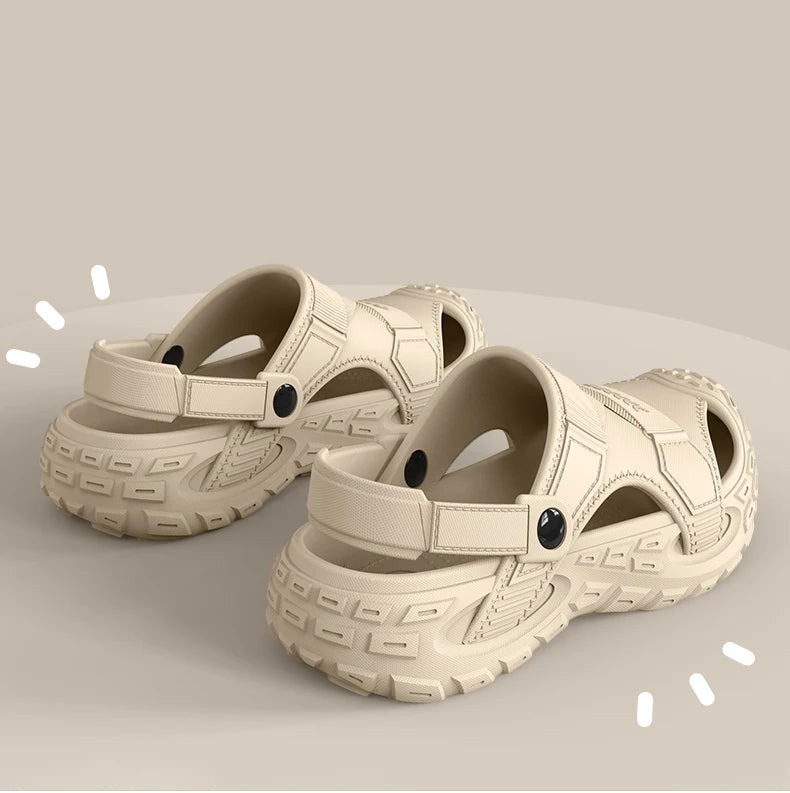 Men's Outdoor Summer Wearable Clog Shoes Anti-Slip Breathable Odor-Resistant Slip-Resistant Sandals