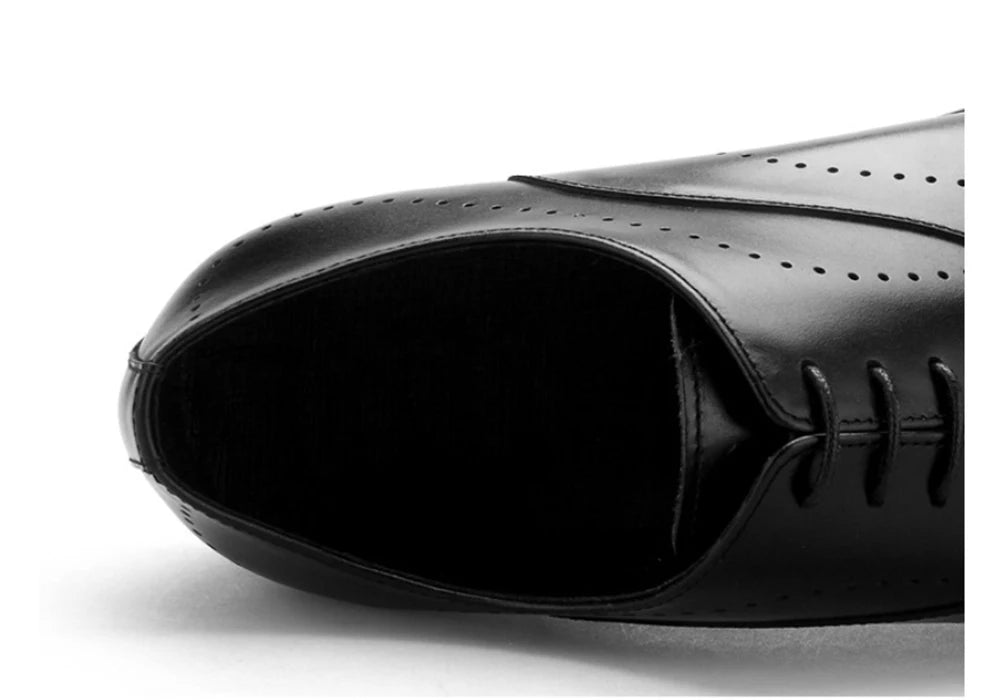 Handmade Oxford Dress Shoes Full-Grain Leather for Men Daily Business Shoes