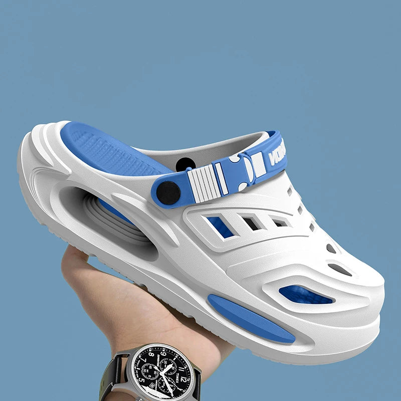 Smile Men's And Women's Cave Shoes With Removable Insoles Non-slip Cushioned Thickened Soft Slippers Fashion Breathable Sandals