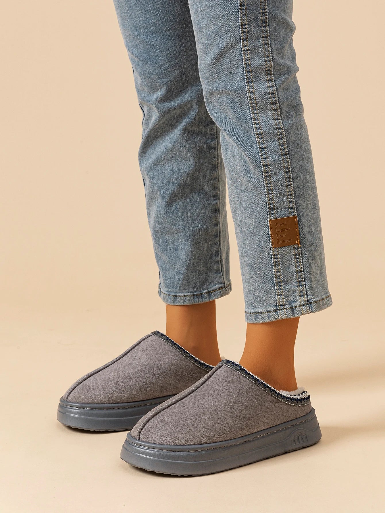 Warm Simple Casual Couples Men's Slippers Winter Boots Comfy Fashion Bedroom Soft Sole Women's Home Plush Shoes Indoor Non-slip