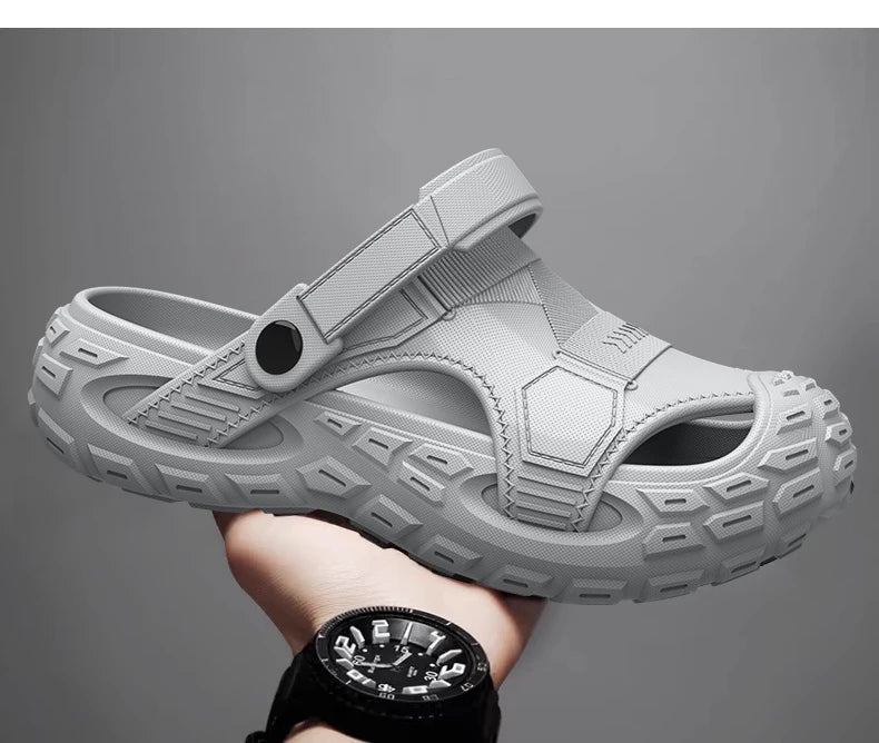 Men's Outdoor Summer Wearable Clog Shoes Anti-Slip Breathable Odor-Resistant Slip-Resistant Sandals