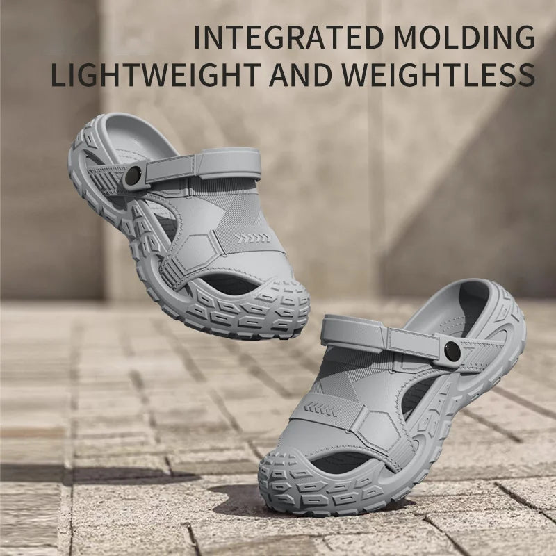 Men's Outdoor Summer Wearable Clog Shoes Anti-Slip Breathable Odor-Resistant Slip-Resistant Sandals