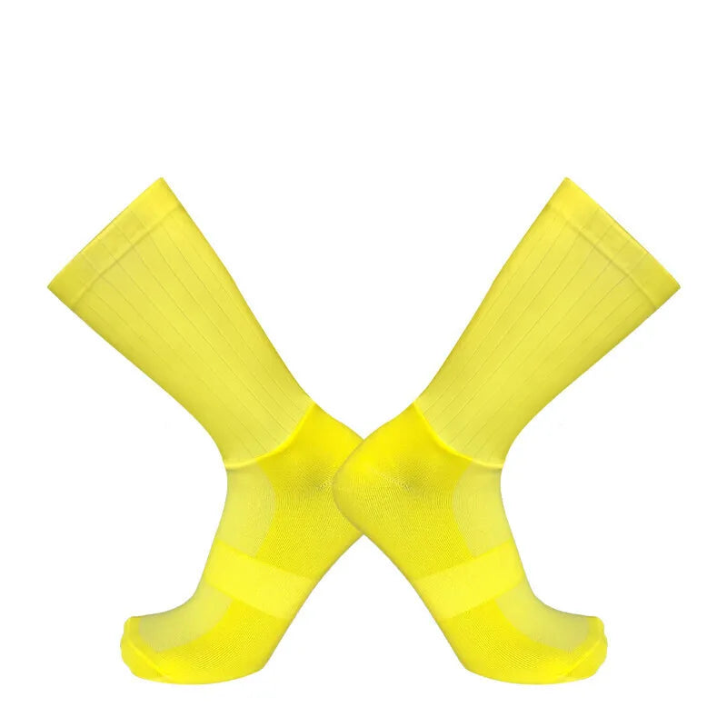 Cycling Slip Anti Silicone Summer Whiteline Aero Socks Socks Men Bicycle Sport Running Bike Socks Calcetines 2024 new socks