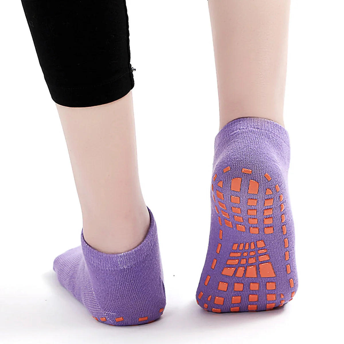 1/4 Pairs Unisex Silicone Non Slip Grip Trampoline Socks For Women's and Men's Hospital Yoga Pilates Indoor Sports